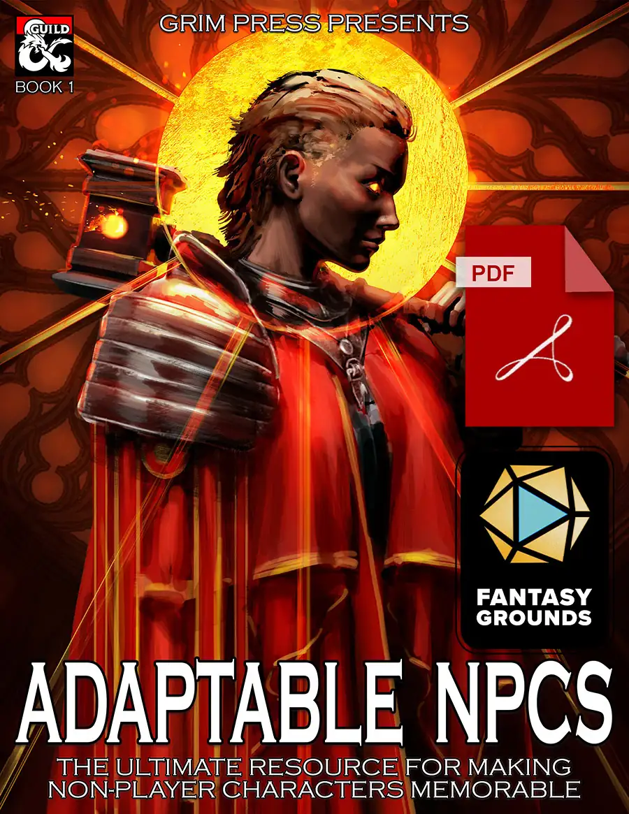 Adaptable NPCs I: PDF & Fantasy Grounds [BUNDLE] - Dungeon Masters ...