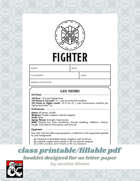 Fighter Class Booklet