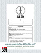 Bard Class Booklet