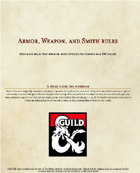 Armor, Weapon, and Smith Rules