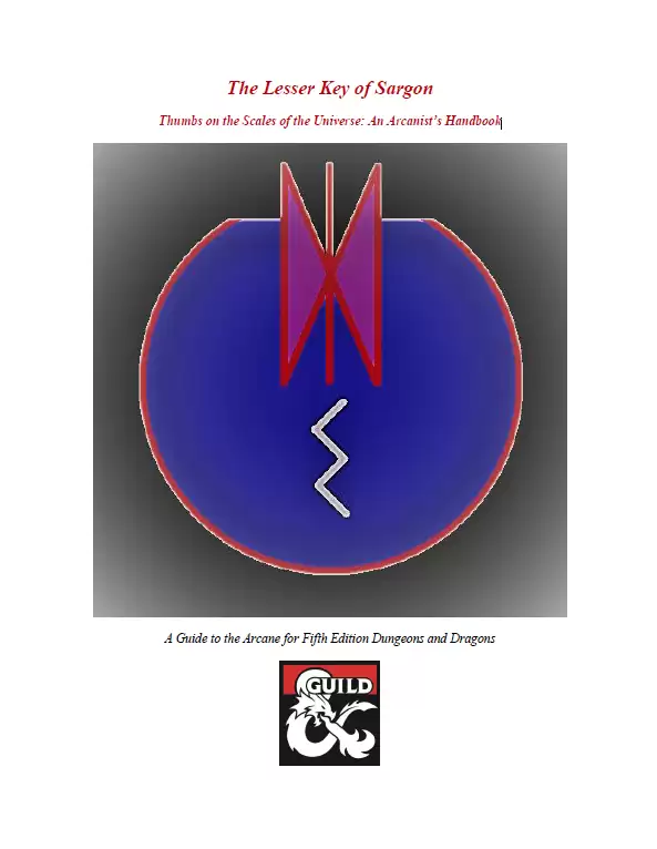 The Lesser Key of Sargon, or Thumbs on the Scales of the Universe: An ...