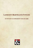 Lansdon's Marvellous Potions