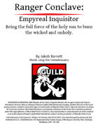 Ranger Conclave: Empyreal Inquisitor