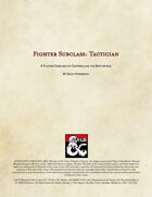 Fighter Subclass: Tactician