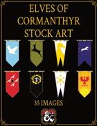 Elves of Cormanthyr Heraldry Stock Art
