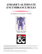 Andaer's Alternate Encumbrance Rules