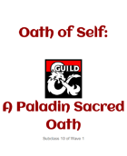 Oath of Self: A Paladin Sacred Oath