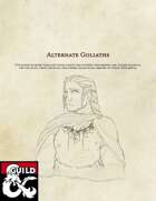 Alternate Goliaths - 4 new playable races