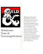 Nebularian's tome of transmogrification