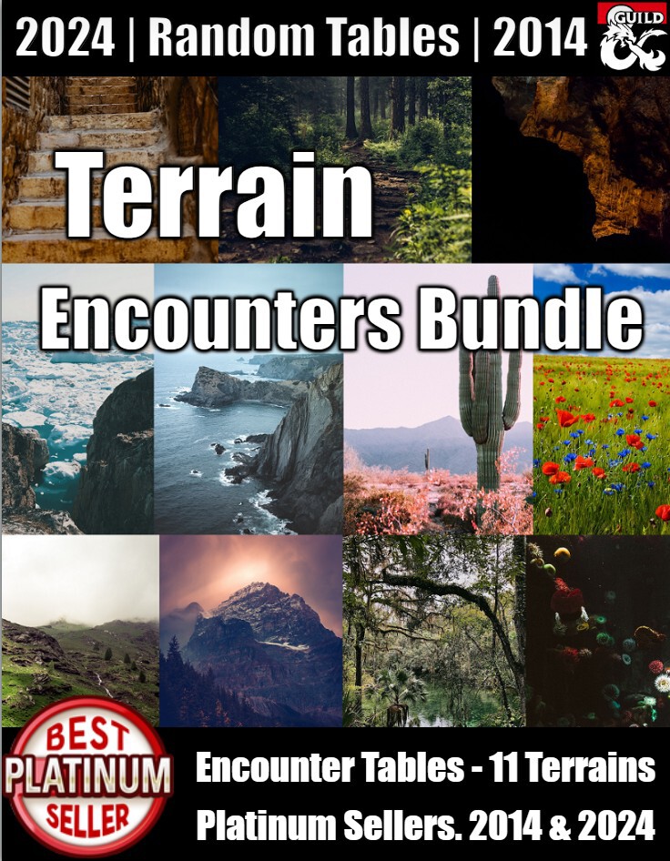 Terrain Encounters Bundle - Random Encounter Tables [BUNDLE] - Dungeon