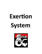 Exertion System (5e)