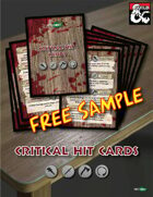 FREE SAMPLE - Critical Hit Cards (D&D 5th edition) for Printing