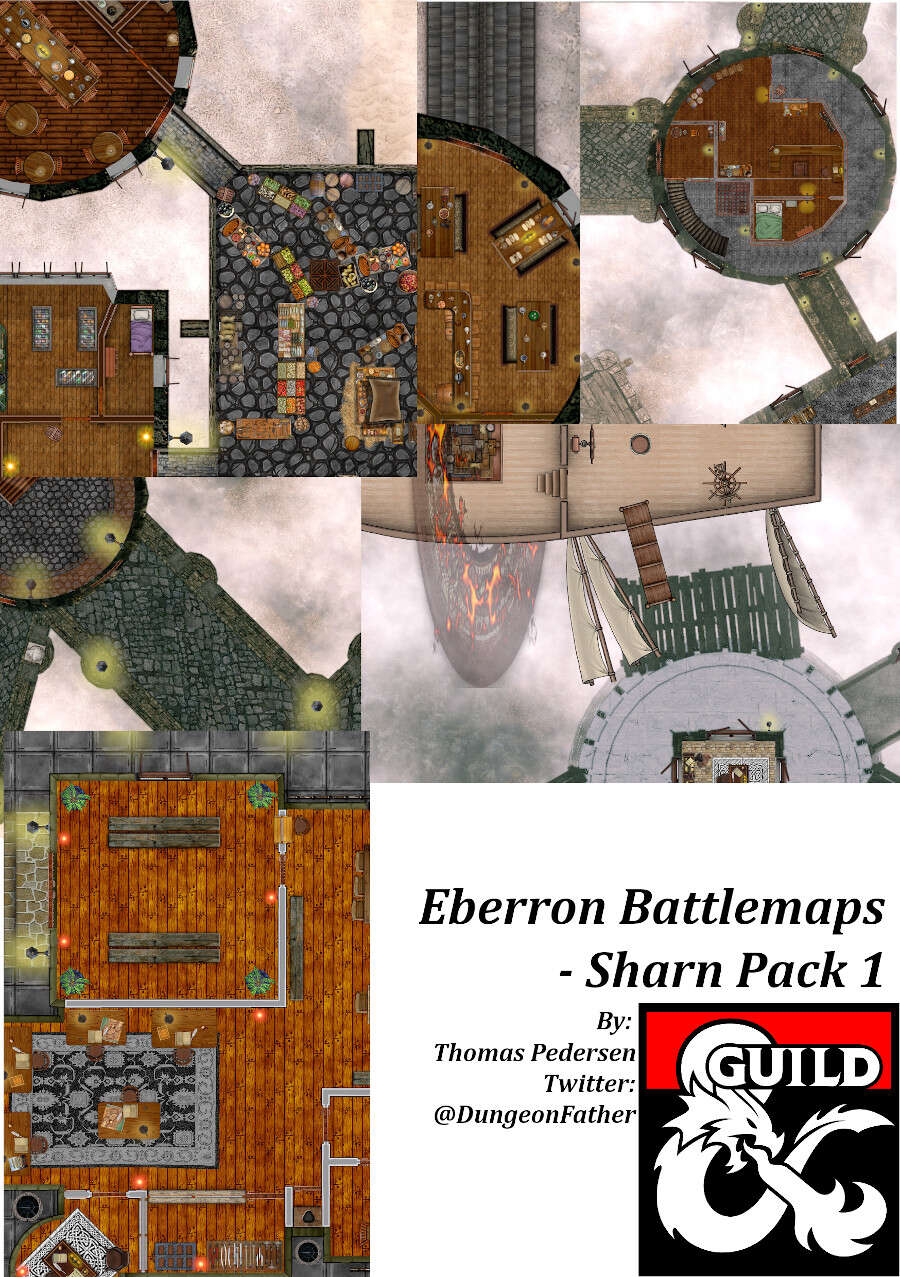 Eberron Battlemaps - Sharn Pack 1 - Dungeon Masters Guild | DriveThruRPG