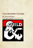 Clocktower Puzzle Golems