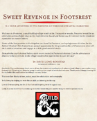 Sweet Revenge in Footsrest