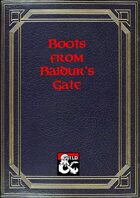 Sorcerous Sundries - Compendium of Magic Items from Baldur’s Gate - Boots