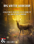 RPG Writer Workshop Fall 2019 Vol. I [BUNDLE]