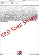 Paladin SRD Spell Power Sheets - Make your own Spellbook