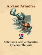 Arcane Armorer: Artificer Subclass