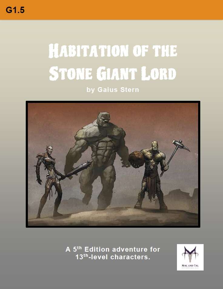 Habitation of the Stone Giant Lord (5E) - Dungeon Masters Guild ...