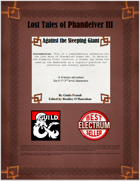 Lost Tales of Phandelver III - Against the Sleeping Giant