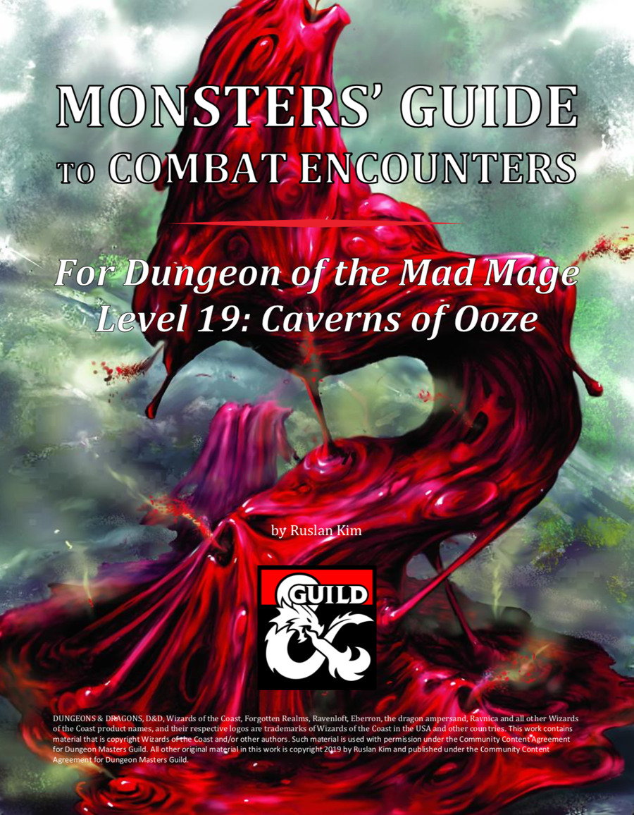 Monsters' Guide to Combat Encounters for Waterdeep: Dungeon of the Mad ...