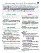 Adventurers League Eberron: Oracle of War Quick Reference