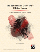 The Equestrian's Guide to 5th Edition Horses
