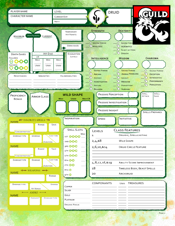 Лист днд 5е. Лист персонажа друид ДНД 5. Лист персонажа ДНД 5e. Лист персонажа ДНД друид. Эльф друид ДНД лист персонажа.