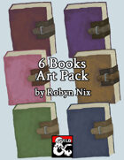 6 Books Stock Art Pack