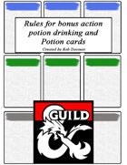 Potion card and bonus action potion rules