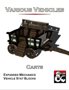 Various Vehicles: Carts!
