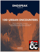 100 Urban Encounters