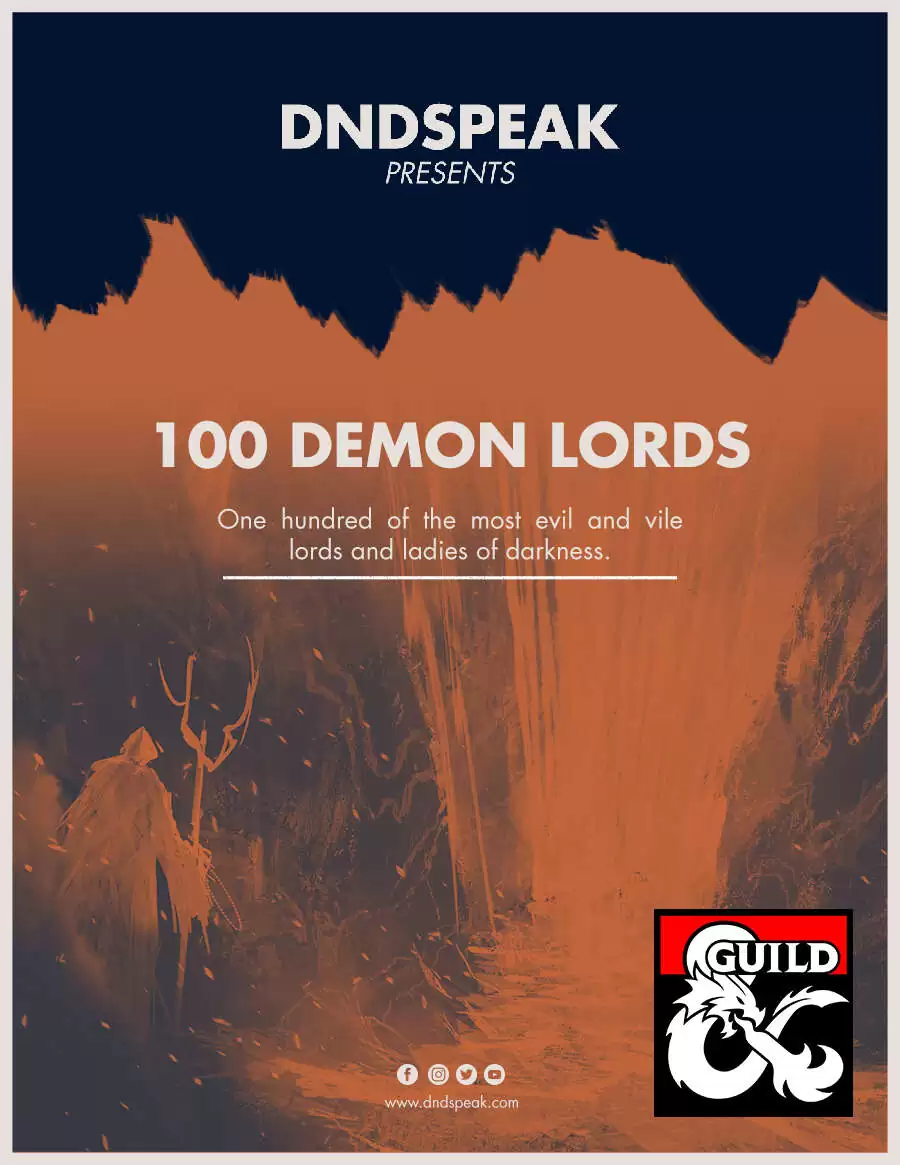 100 Demon Lords Dungeon Masters Guild DriveThruRPG