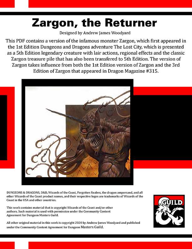 Zargon, the Returner - Dungeon Masters Guild | DriveThruRPG