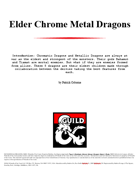 Elder Chrome Metal Dragons