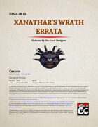 DDAL08-12 Xanathar's Wrath Errata
