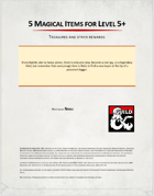 5 Magical Items Level 5+