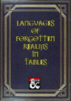 Languages of Forgotten Realms in Table