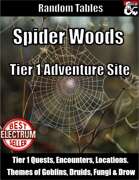 Spider Woods - Tier 1 Adventure Site using Random Tables