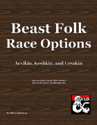 Beast Folk Race Options