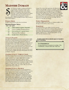 Cleric Subclass - Madness Domain