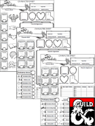Arclords Simplified 5E Character Sheet - 3x Types