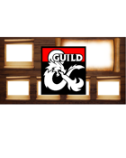 TTRPG Streaming Overlay - Wood and Scroll with Map window
