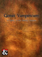 Genus Vampiricum: A Study in the Family Vampire