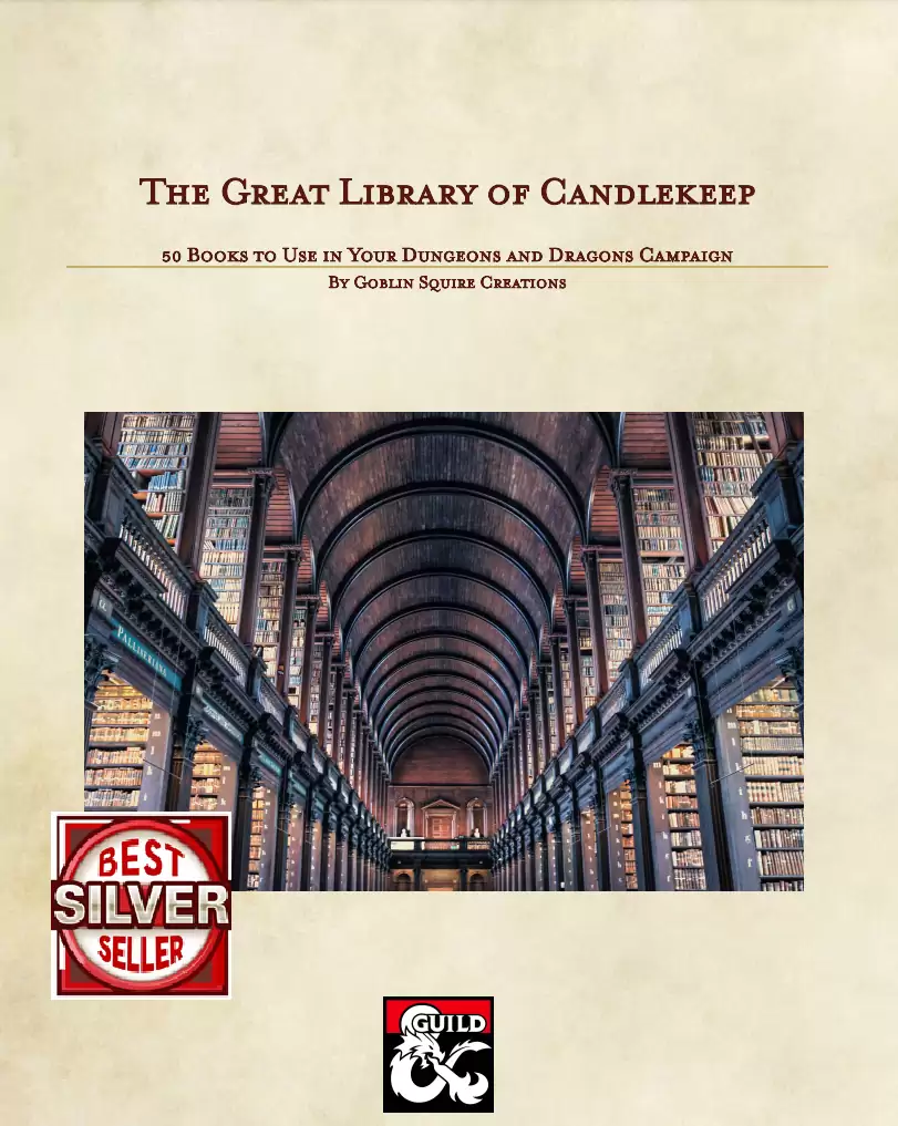 The Great Library of Candlekeep - Dungeon Masters Guild | DriveThruRPG
