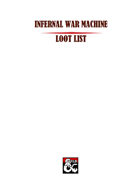Infernal War Machine Loot List