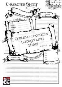 Creative Character Sheet - A4 - Dungeon Masters Guild | DriveThruRPG