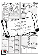 Complete Creative Character Sheet Series - A4