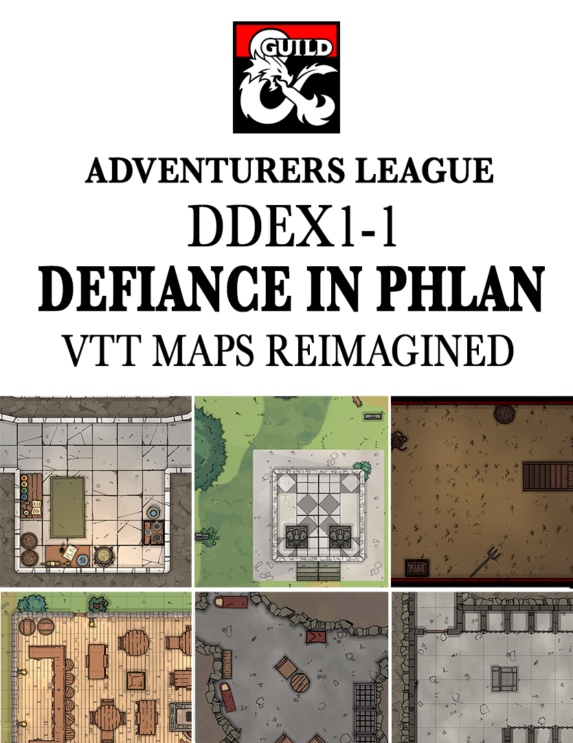 DDEX1-1 Defiance in Phlan VTT Maps Reimagined - Dungeon Masters Guild ...